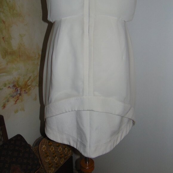 Cameo Structured Dress Sleeveless Revolve Mini Large Layered Semi Sheer - Picture 10 of 12